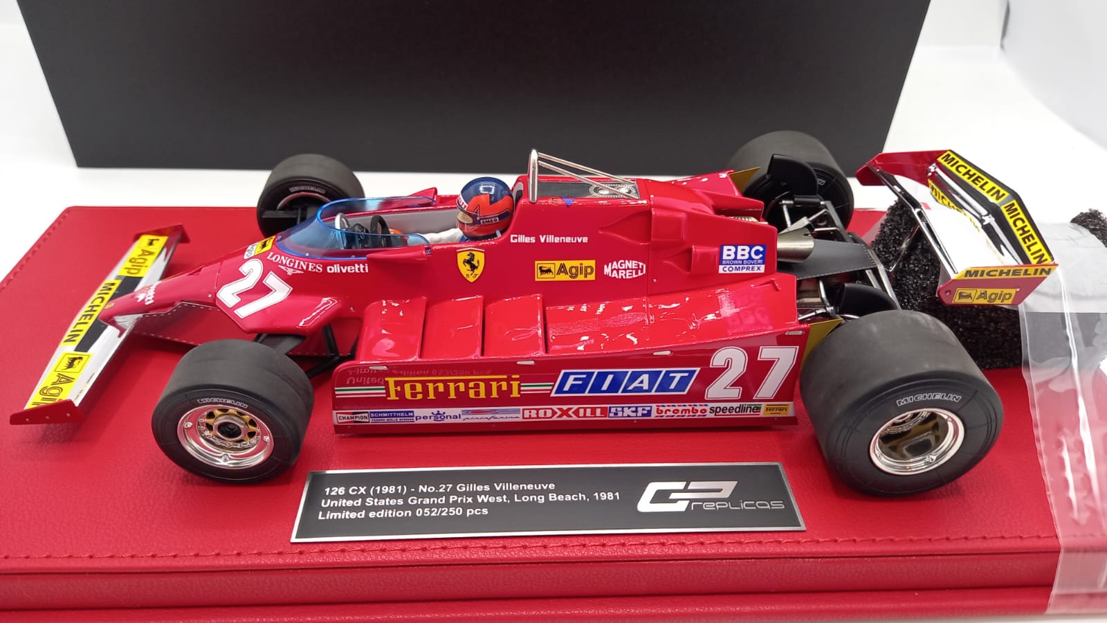 GP Replicas Ferrari 126 CX Villeneuve 1981 1/18 GP Replicas Ferrari 126 CX Villeneuve 1981 1/18