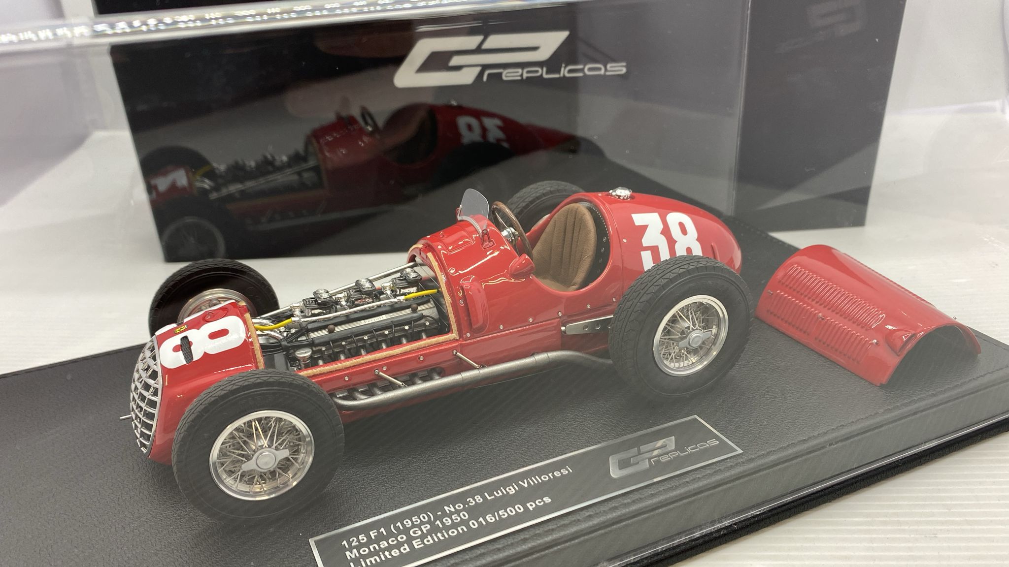 GP Replicas Ferrari 125 F1 L. Villoresi Monaco GP 1950 1/18