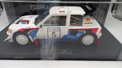 Profilo laterale Peugeot 205 T16 E2 numero 1 livrea Peugeot Talbot Sport rally acropoli 1:12 Profilo laterale Peugeot 205 T16 E2 numero 1 livrea Peugeot Talbot Sport rally acropoli 1:12